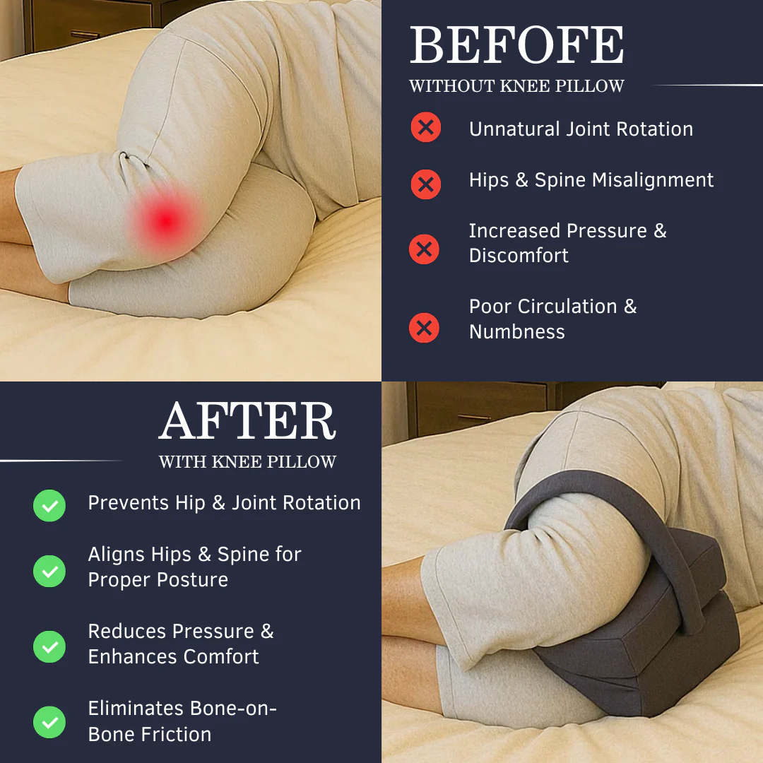 SpineAlign™ Memory Foam Knee Pillow - Image 3
